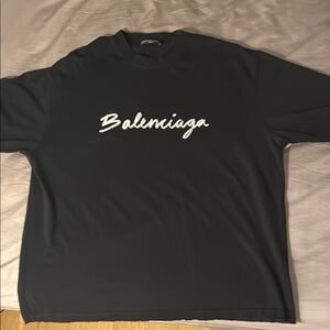 Balenciaga Men's Black T-Shirt